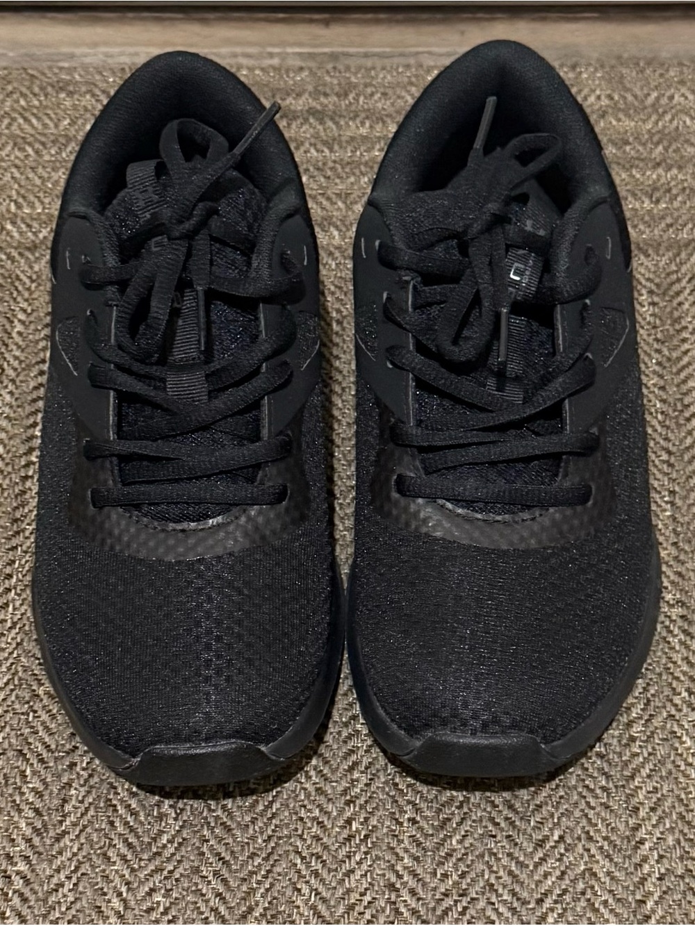 All-Black Under Armour Athletic Sneakers